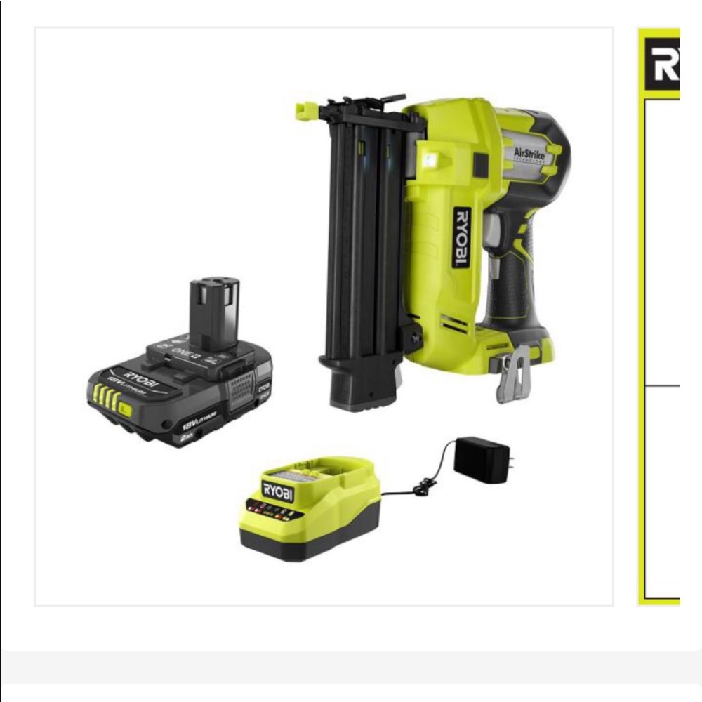 Ryobi Cordless Brad Nailer